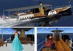 FSX Panel Upgrade with Passengers for Paddle Steamer SS Hjejlen